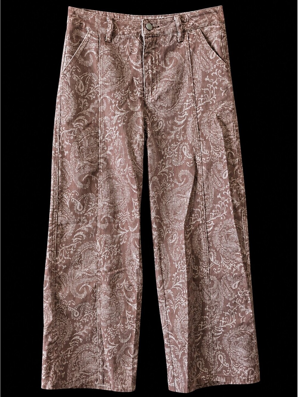 SHEIN Women's Paisley Print Wide Leg Pants, Size M